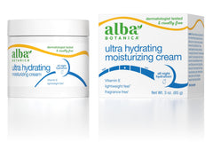 Alba Botanica Ultra Hydrating Moisturizing Cream jar provides long-lasting hydration for daily use.