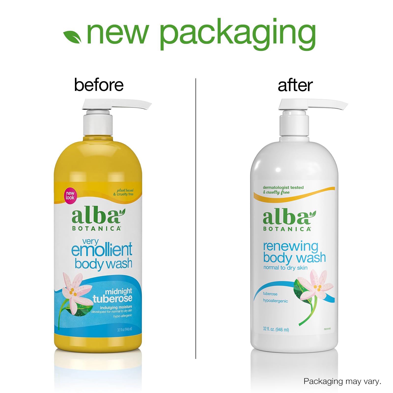 Alba Botanica 100% vegetarian formula image underlines gentle, plant-based cleansing.