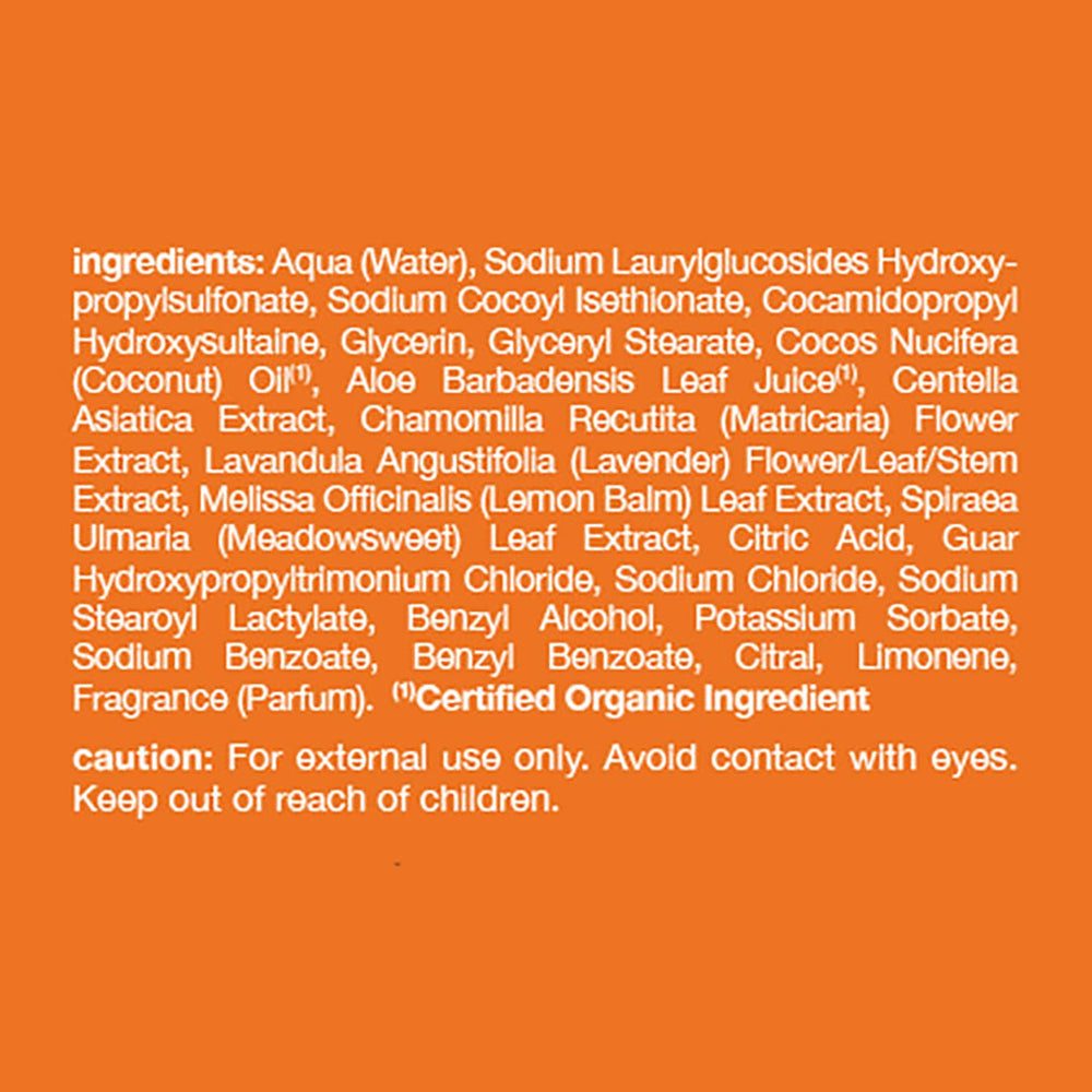 Alba Botanica Very Emollient Island Citrus hand-lather demonstrating rich, creamy foam.