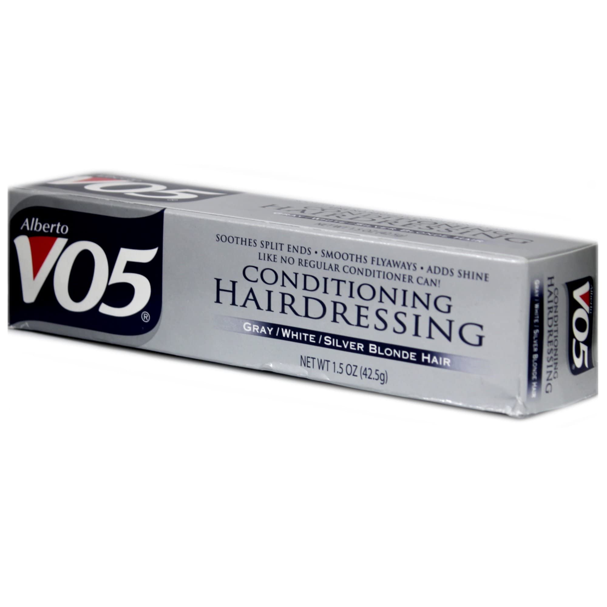 Alberto VO5 conditioning smooths flyaways for a sleek, controlled finish.