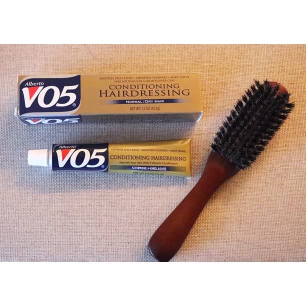 Alberto VO5 Conditioning Hairdressing ingredients with argan oil and aloe.