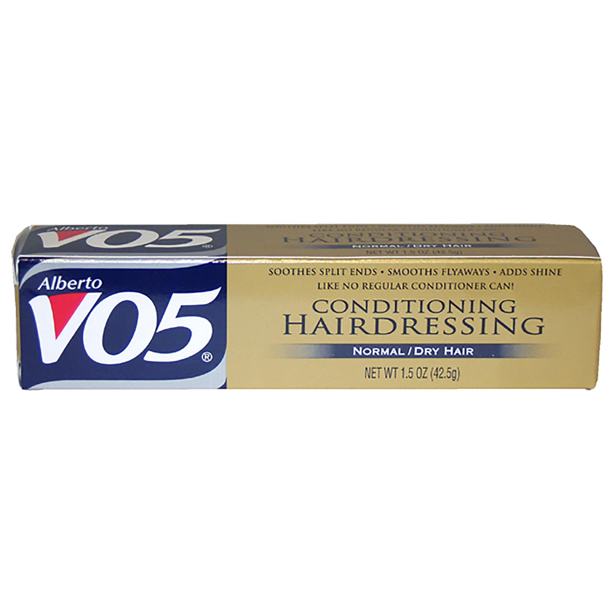 Alberto VO5 Conditioning Hairdressing smooths flyaways and adds shine for normal/dry hair.