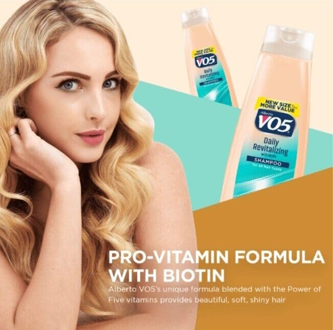 Alberto VO5 normal-hair setup illustrating everyday cleansing use