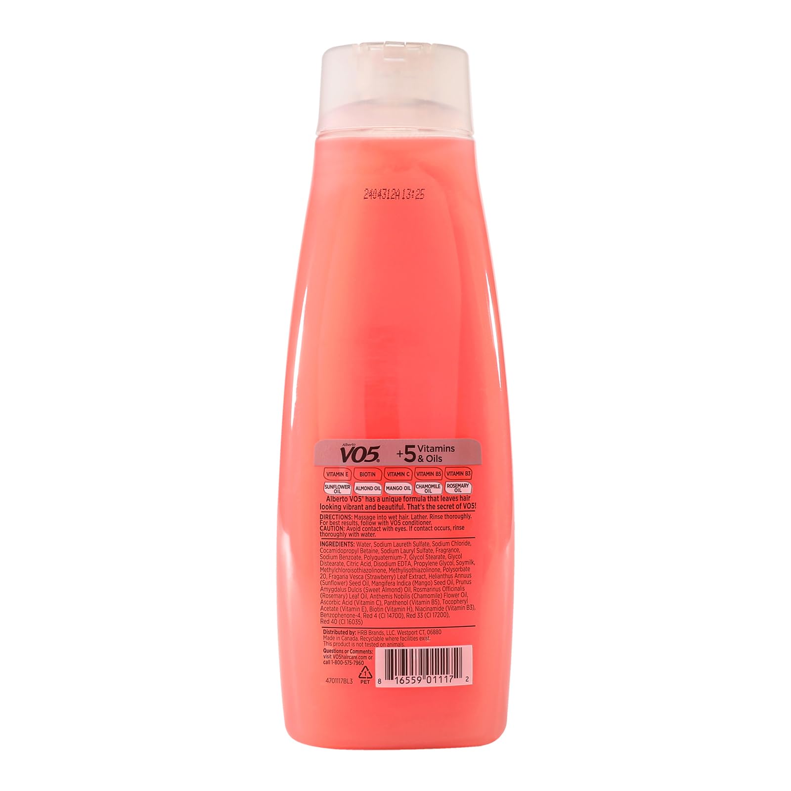 Strawberries and cream fragrance visual cues in product packaging.