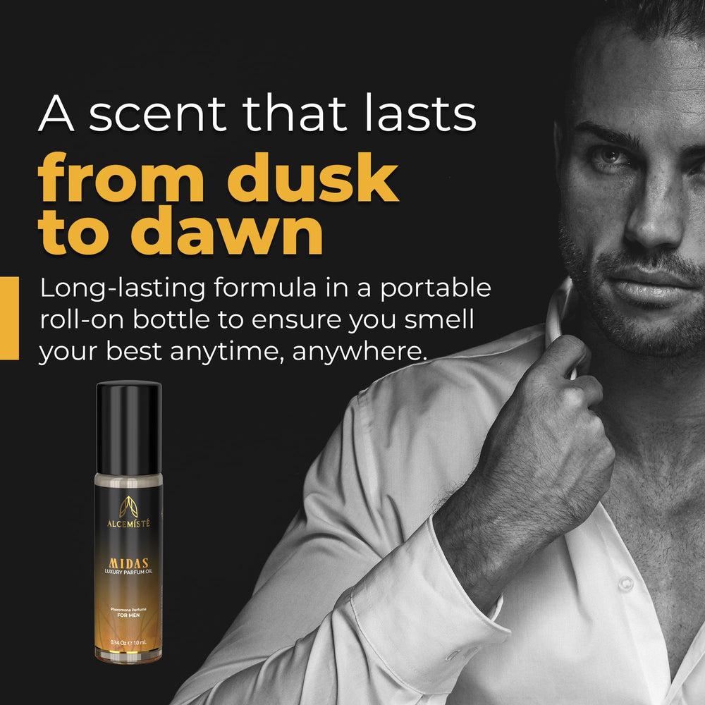 Alcemiste concentrated cologne travel-size rollerball fits pockets for quick scent boosts.