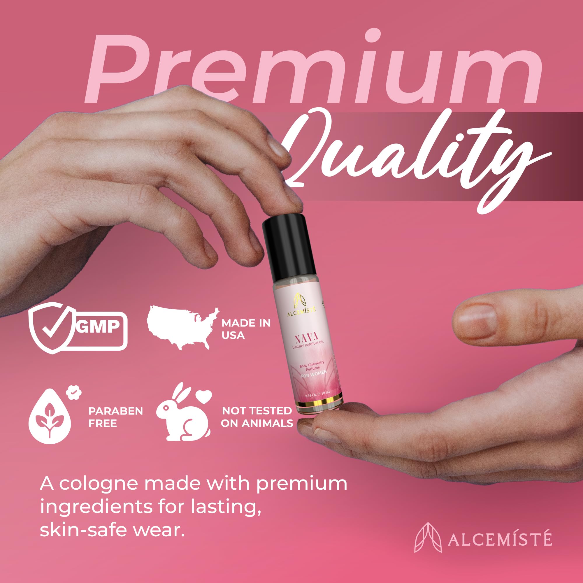 ALCEMÍSTÉ purse-friendly perfume compact provides convenient refreshment anywhere.