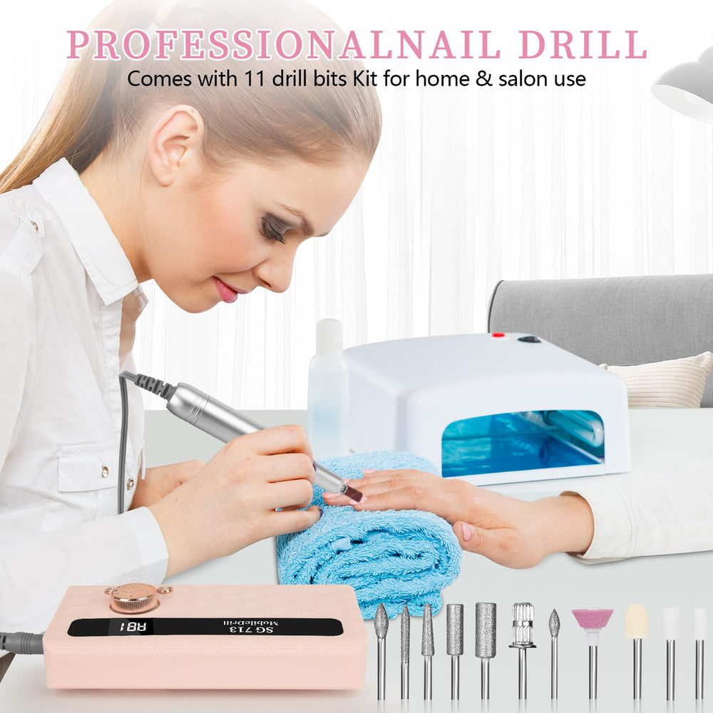 Aleanu portable case with belt clip enables on-the-go nail work