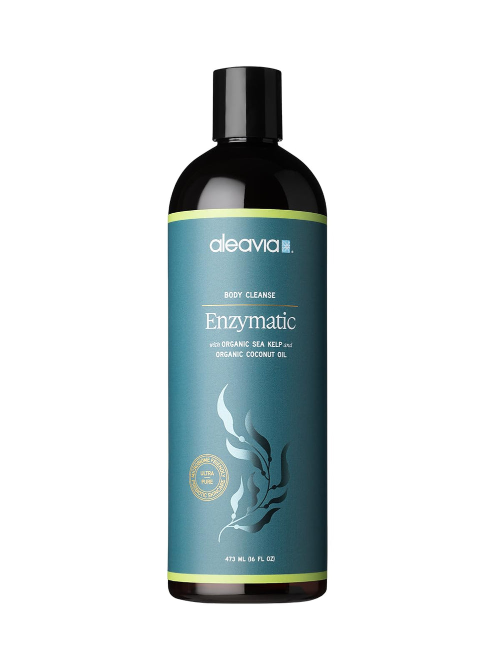 Aleavia Body Cleanse unscented pump bottle for daily cleansing on sensitive skin.
