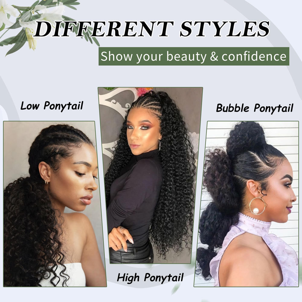 Alebery long-lasting pony-tail hairpiece keeps its shape for events.