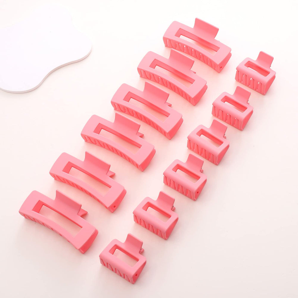 Alemaky pink square clip closeup highlighting color and styling versatility.