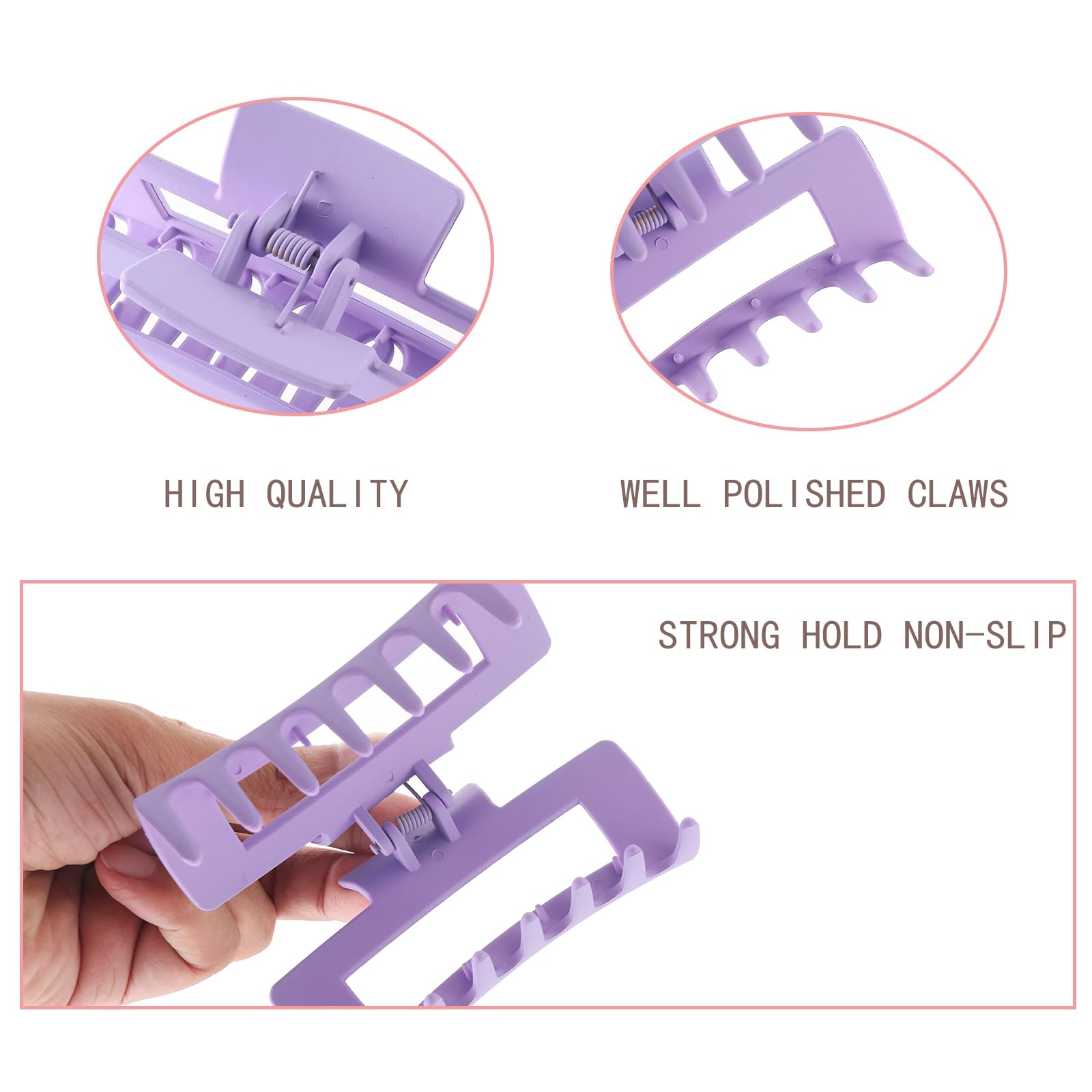 Alemaky small square clip 2 inch holds thin hair neatly