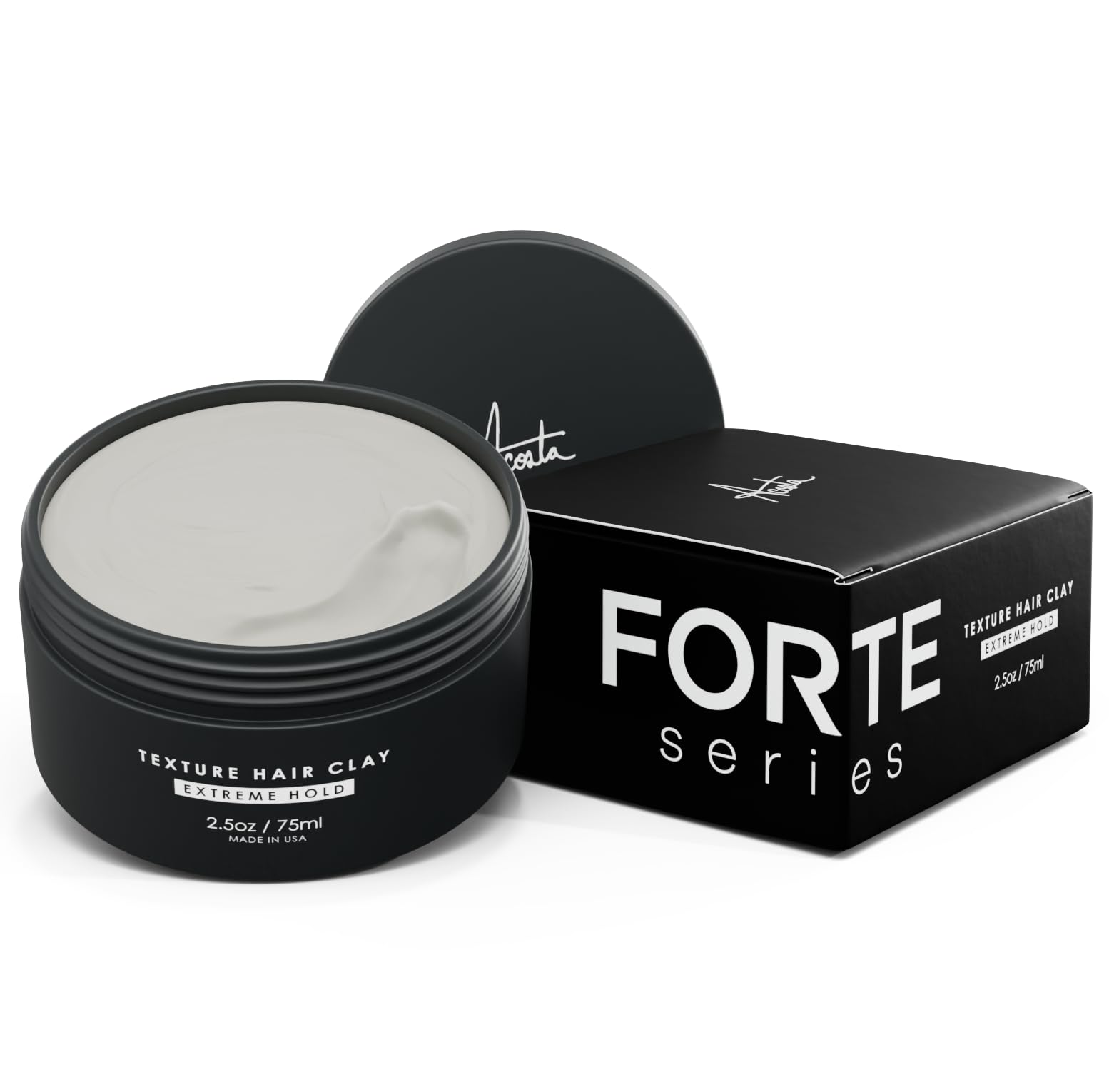 Alex Costa Forte extreme hold bottle closeup for strong matte finish