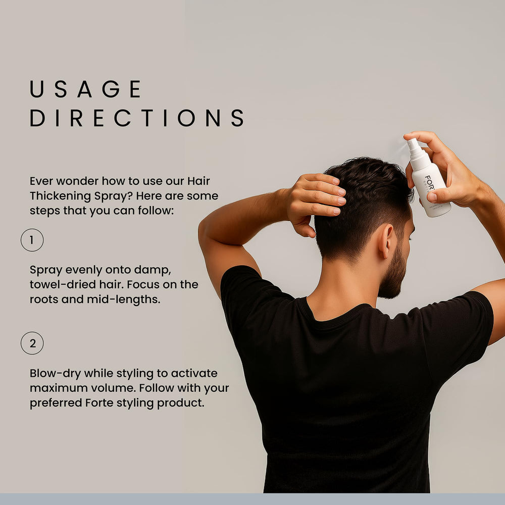 Alex Costa Forte Series men styling with volume demonstrates versatility