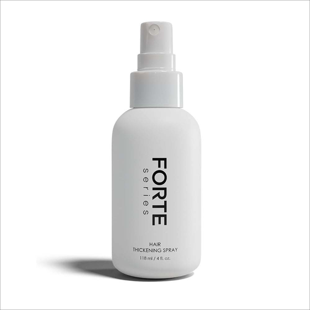 Alex Costa Forte Series thickening spray during blow-dry action for volume