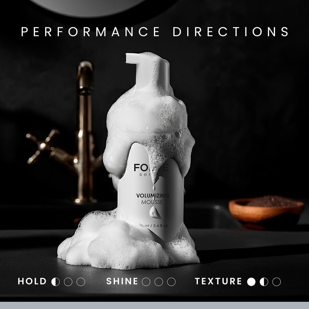 Alex Costa Forte Series no-residue finish shown on clean, movable hair.