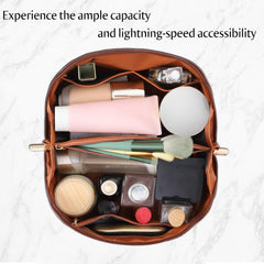 ALEXTINA large-capacity bag holds makeup skincare and toiletries for weeklong trips