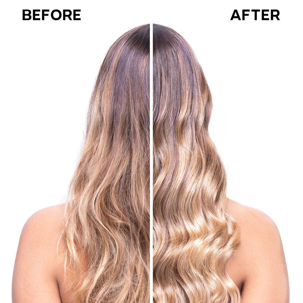 ALFAPARF MILANO leave-in-color-safe protects color while conditioning damp hair.