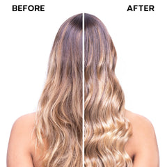 ALFAPARF MILANO leave-in-color-safe protects color while conditioning damp hair.