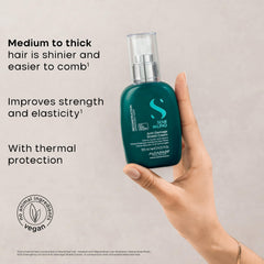 Alfaparf Milano bond-repair texture close-up highlights protective shield for heat styling