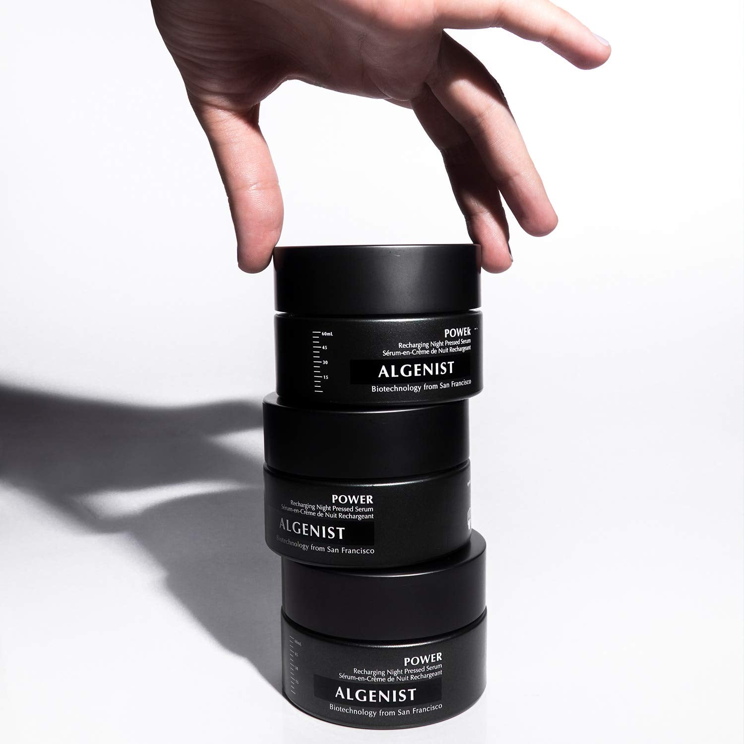 Algenist Coconut Water hydration detail showcases refreshing moisture through the night.