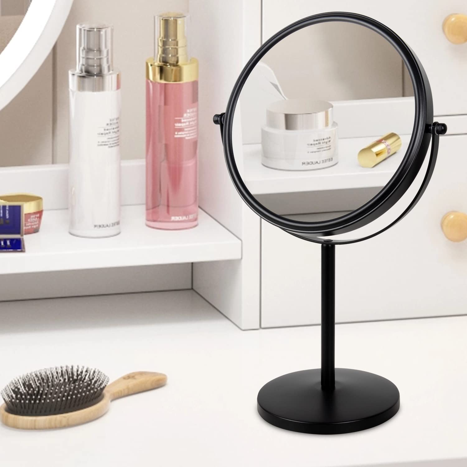 ALHAKIN mirror in bathroom or bedroom vanity setup.