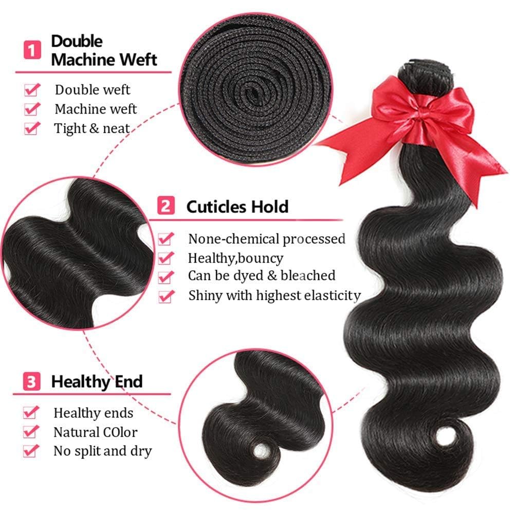 ALIANNA 12A body wave 22inch bundles, premium Remy hair, smooth double-weft for fuller weave