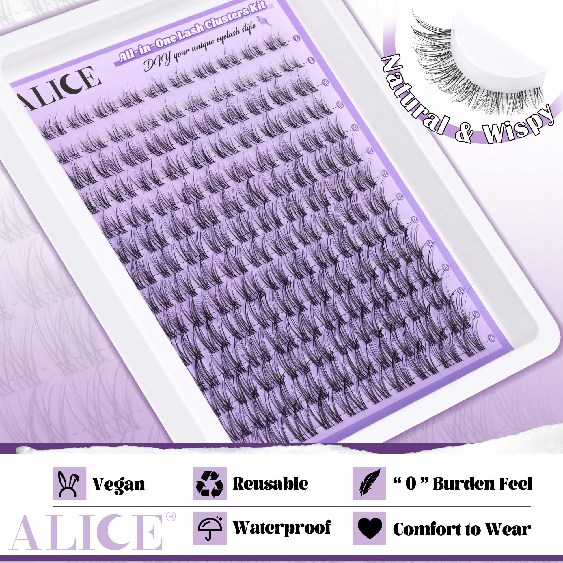 ALICE professional bond glue bottle for secure lash adhesion
