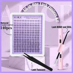 ALICE clear-band lashes 11-13mm for natural daytime look