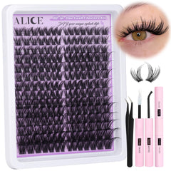 ALICE cluster eyelash kit packaging for versatile DIY looks.