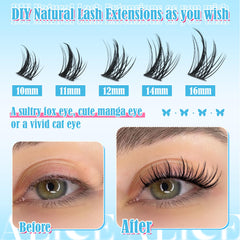 ALICE fluffy wispy lashes 10-16mm offer customizable everyday to dramatic styles.