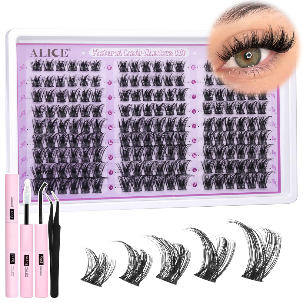 ALICE gentle formulas protect natural lashes while enabling easy maintenance