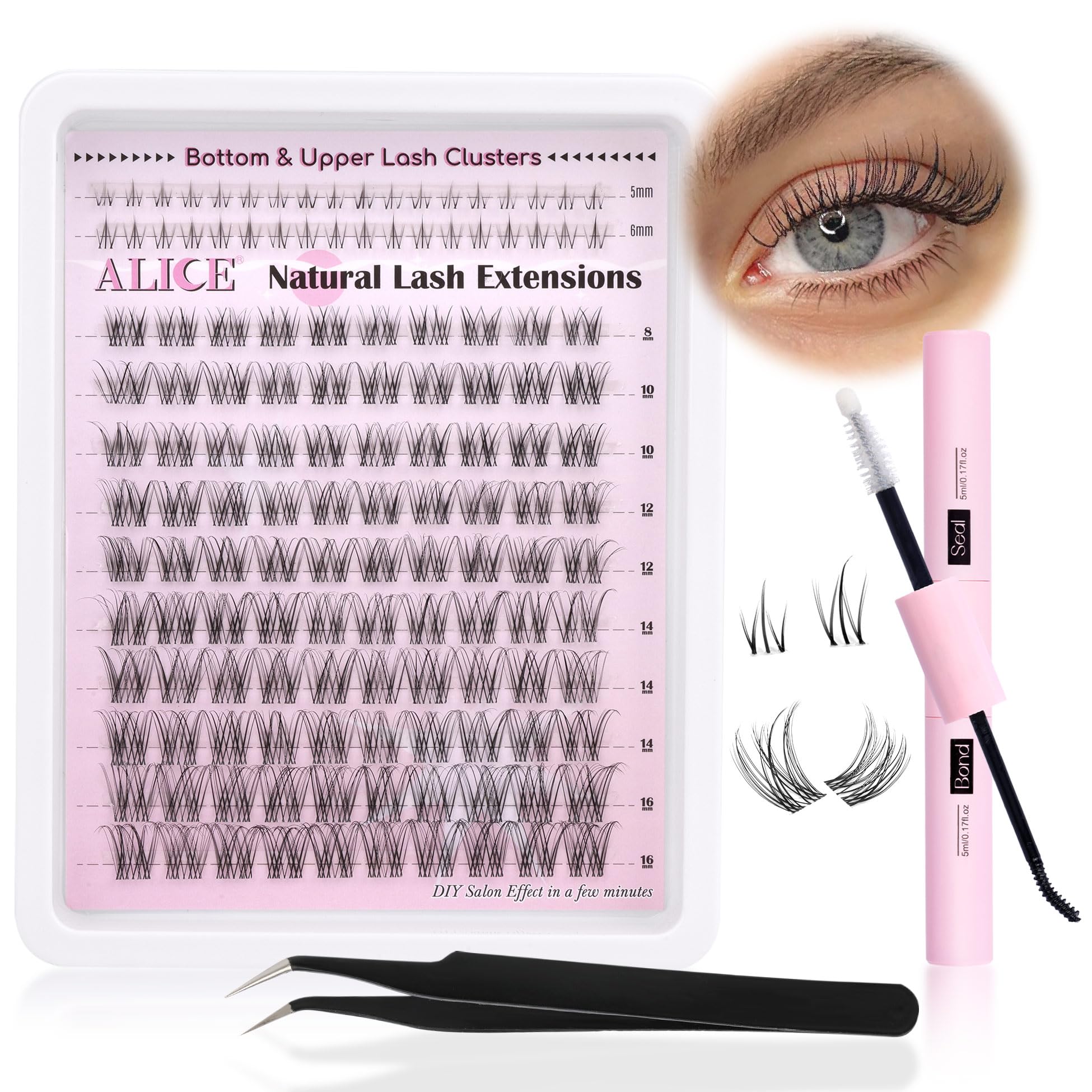 ALICE lash clusters kit all-in-one pack simplifies DIY lash styling.