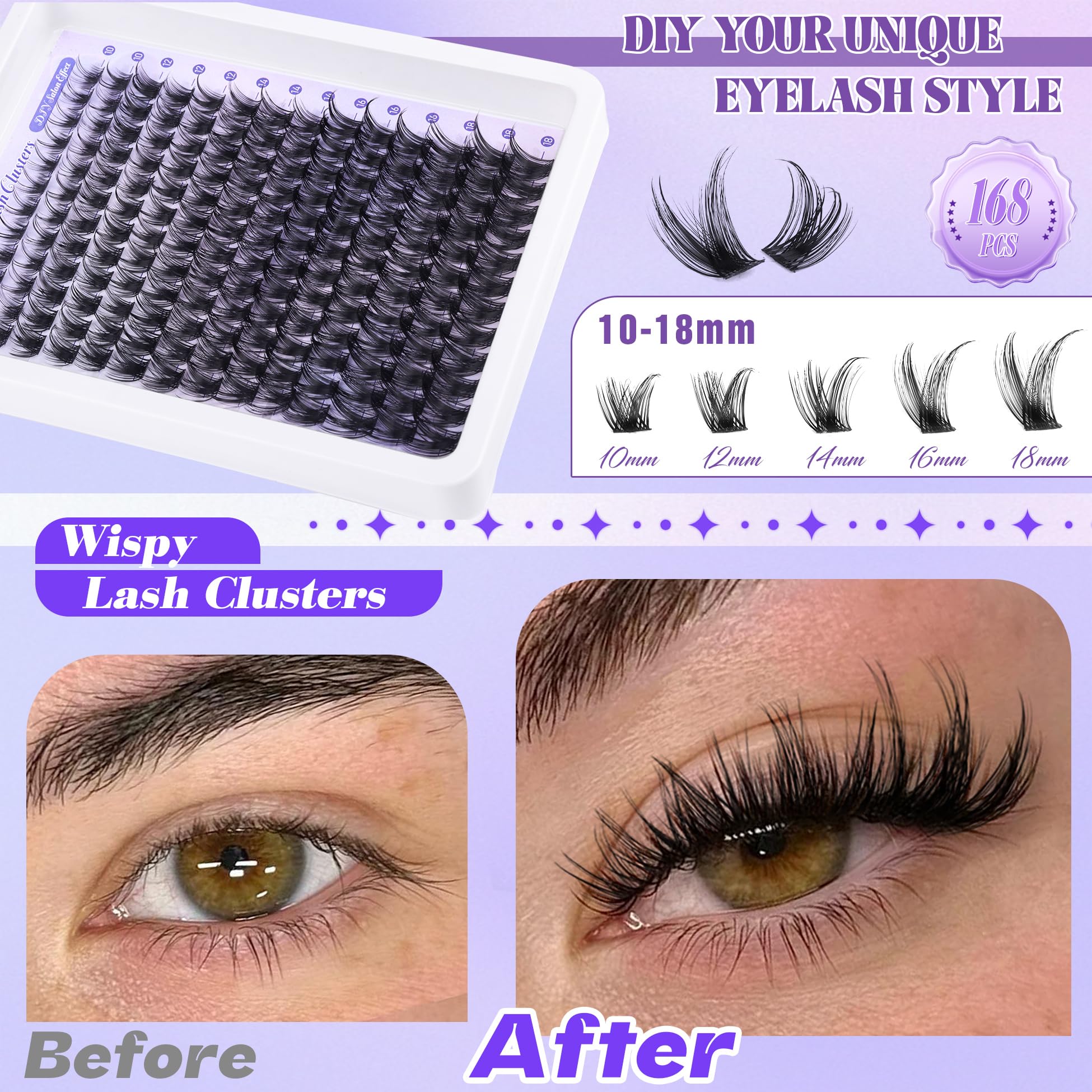 ALICE Lash Clusters Kit beginner-friendly lashes for easy DIY application