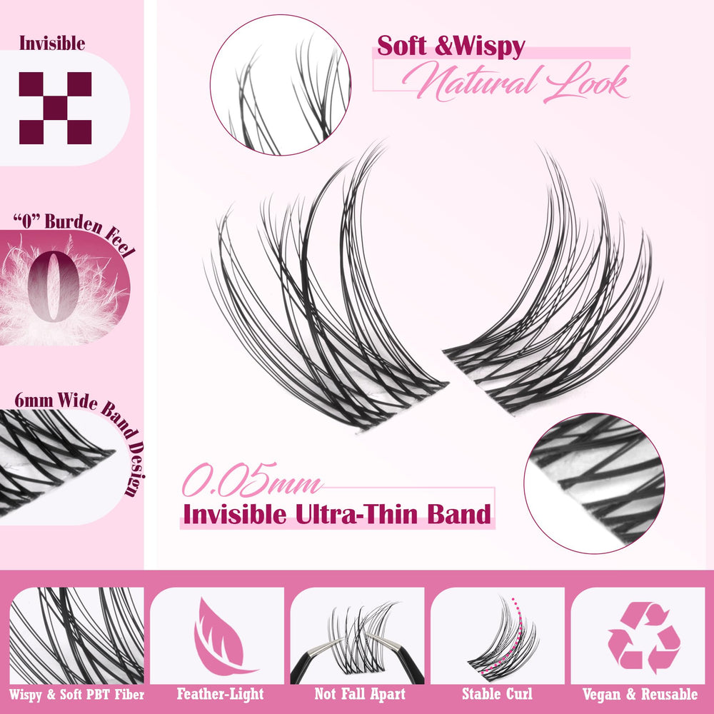 ALICE lash clusters kit bond glue bottle shows strong, flexible hold.
