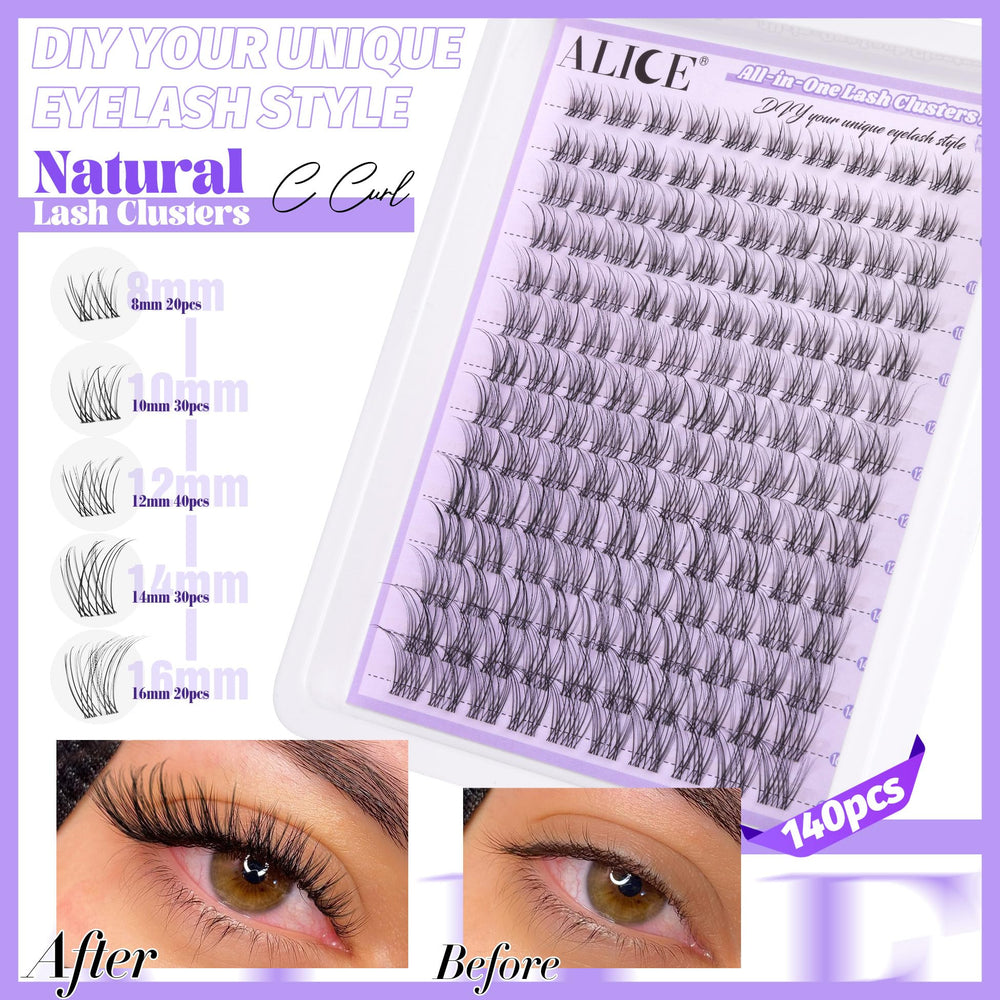 ALICE Lash Clusters Kit glue bond and seal for lasting hold