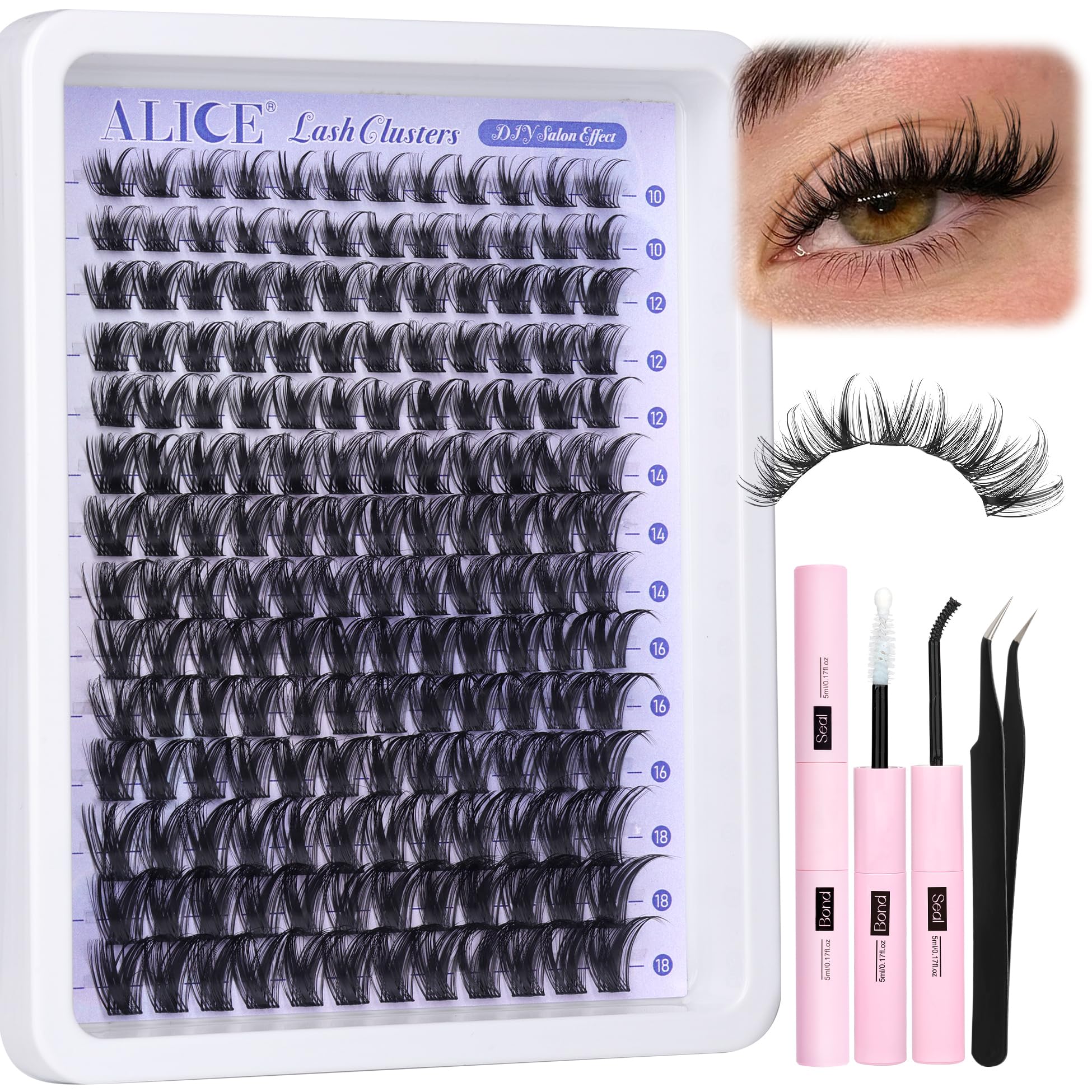 ALICE Lash Clusters Kit portable on-the-go lash set for travel