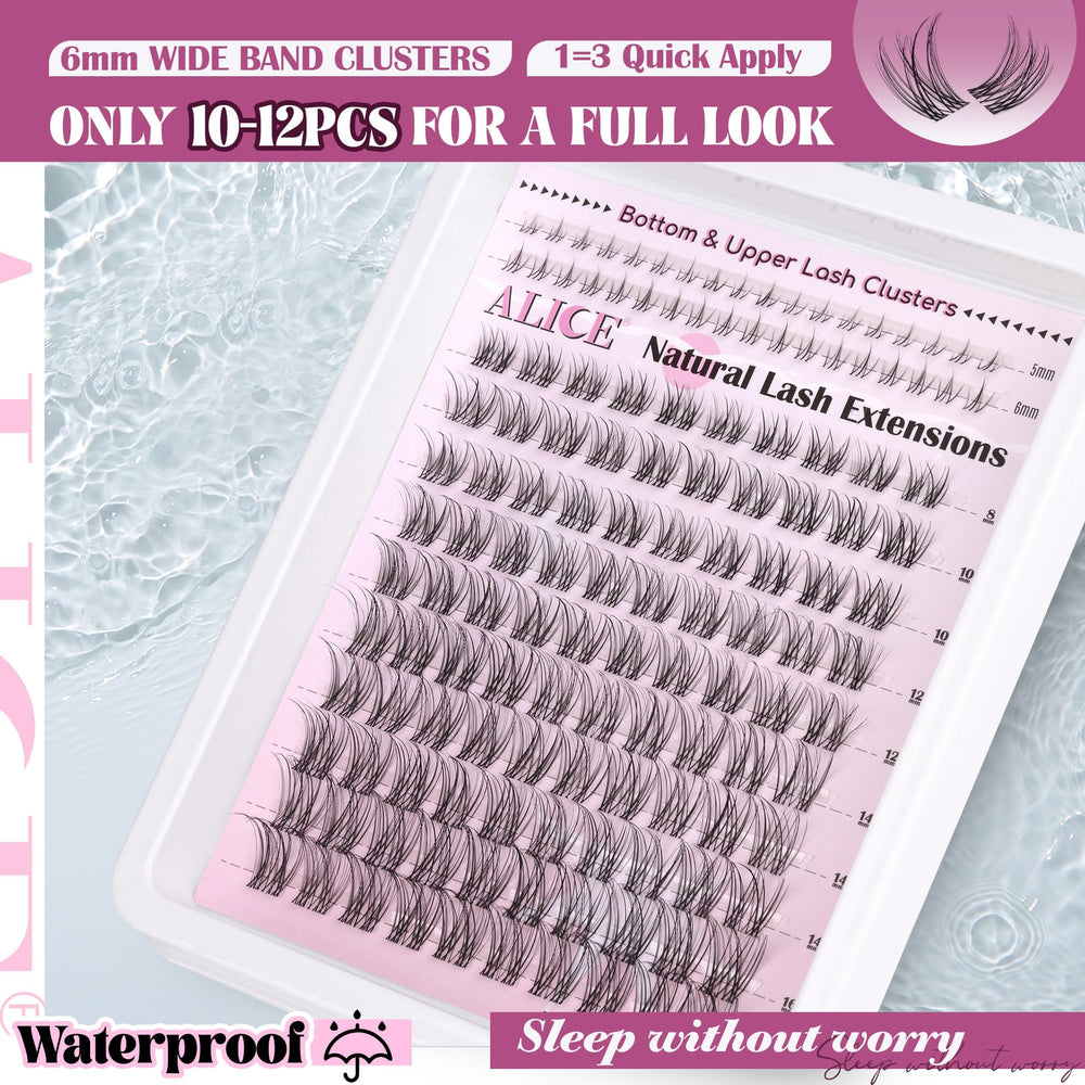 ALICE lash clusters kit professional tweezers enables precise placement.