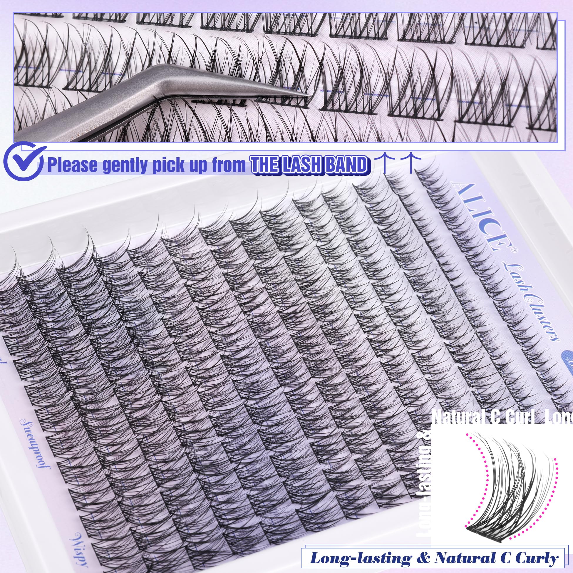 ALICE display of mixed lengths 8–16mm, layered options for buildable volume