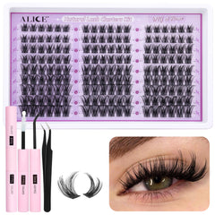 ALICE wispy lash clusters kit packaging for at-home glamour and easy setup