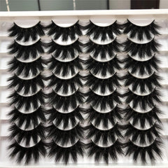 ALICROWN Dramatic Eyelashes thick strip provide bold definition for a camera-ready look.
