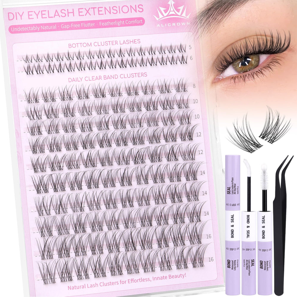 ALICROWN HAIR 100pcs clusters provide natural-looking fullness.