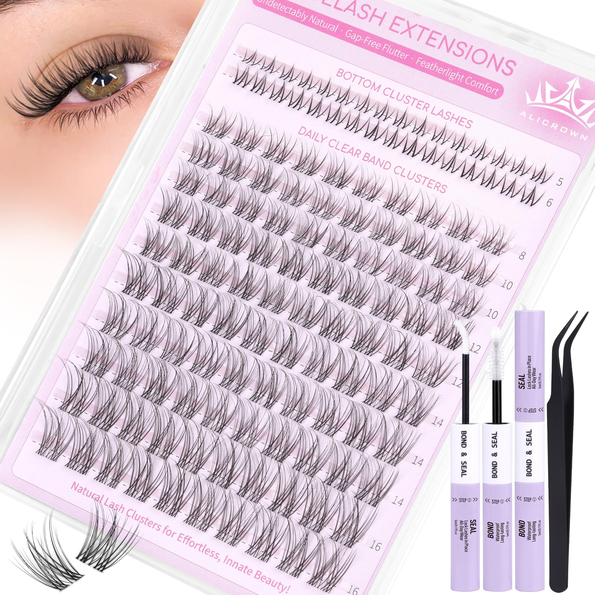 ALICROWN HAIR at-home lash upgrade tools for salon-like results.