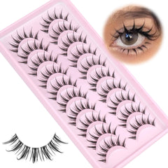 ALICROWN HAIR Manga Lashes spiky-ends showcase dramatic anime flair for bold eyes.