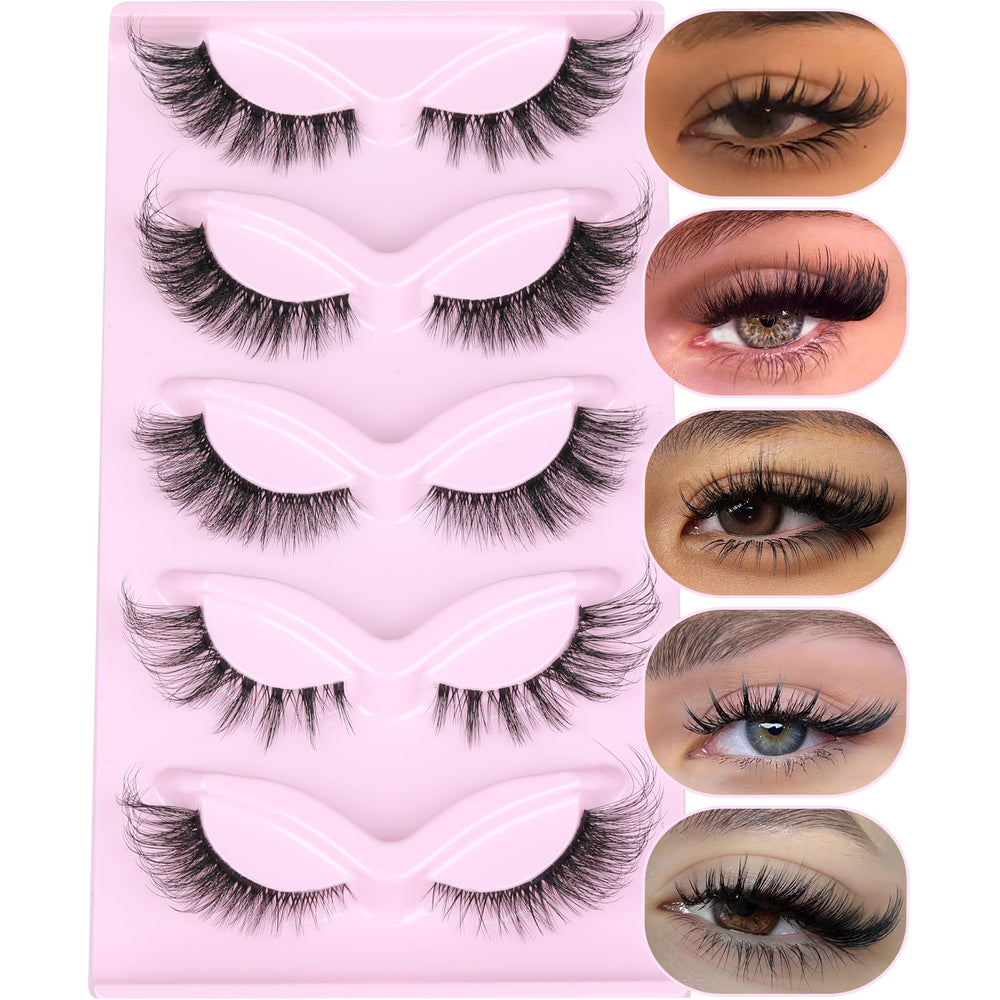 ALICROWN HAIR Wispy Cat Eyelashes for lightweight, fluttery volume.