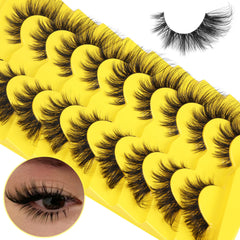ALICROWN LASHES clear band lashes enhance a natural makeup look with soft bands.