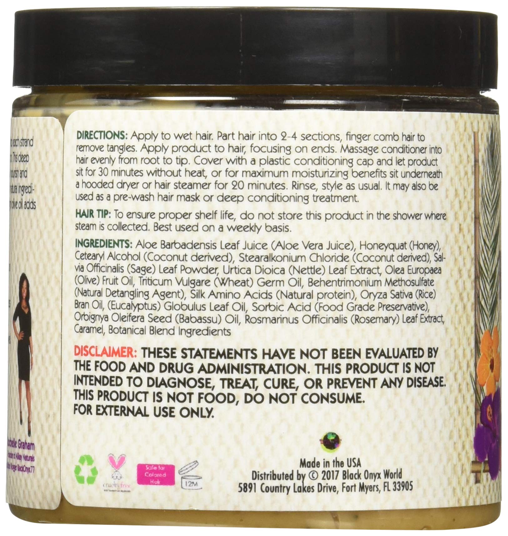 Alikay Naturals deep conditioner application on hair shows smoothing and detangling benefits.