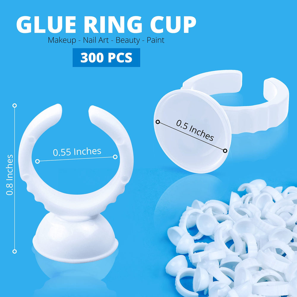 Aliory glue rings disposable pack; convenient hygiene for busy lash artists.