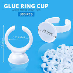 Aliory glue rings disposable pack; convenient hygiene for busy lash artists.