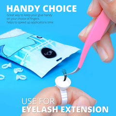 Aliory glue rings floral lash fan; stylish shape enhances lash fan formation.