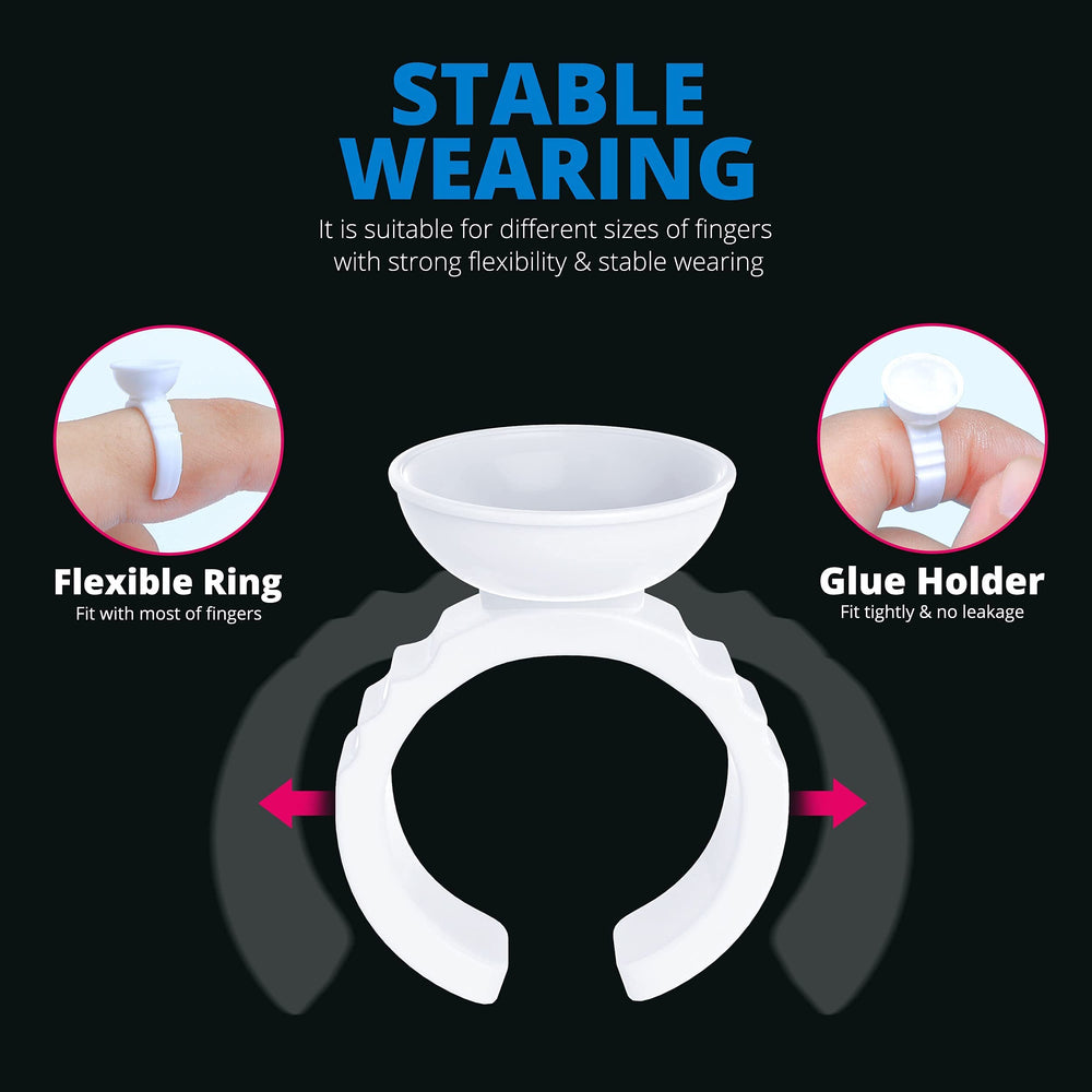 Aliory glue rings professional use; ideal for salons and studios.